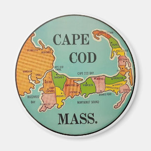Cape Cod Massachusetts voyage vintage Magnet