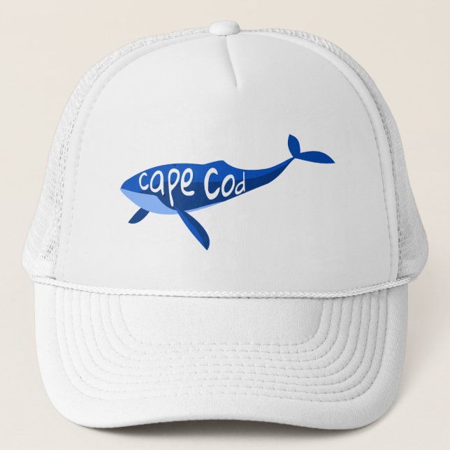 Cape Cod Massachusetts Whale Trucker Hat (Front)