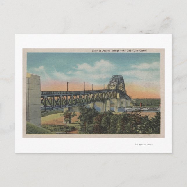 Cape Cod, MassachusettsView of Bourne Bridge Postcard (Front)
