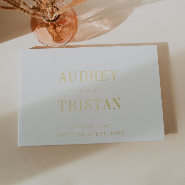 CAPE COD Modern Minimalist Wedding Guest Book (Creator Uploaded)