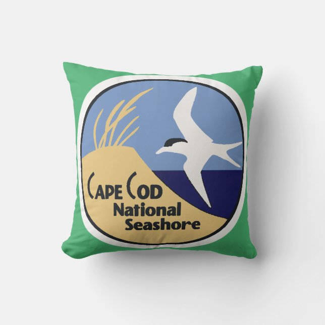 Cape Cod National Seashore - Customize Colour! Outdoor Pillow (Front)
