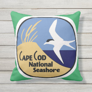 Cape Cod National Seashore - Customize Colour! Outdoor Pillow