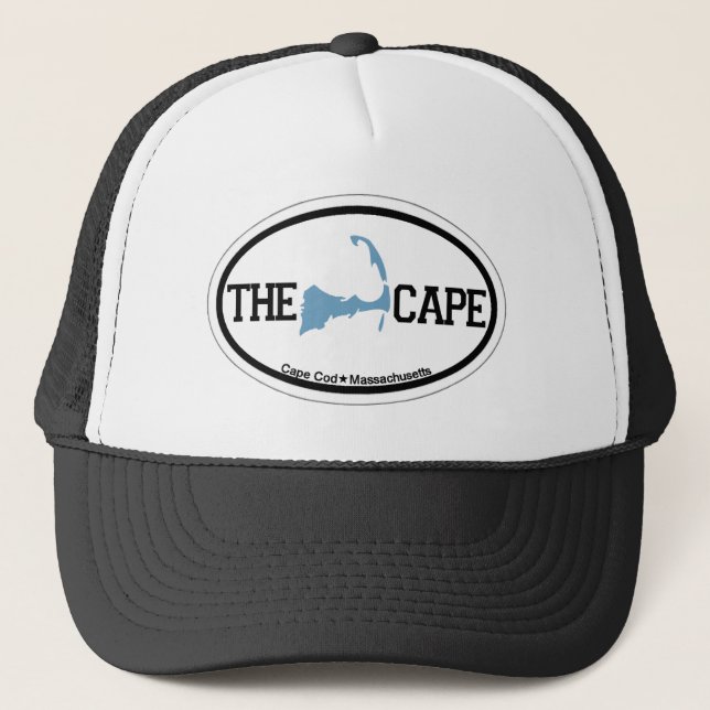 Cape Cod Oval Design. Trucker Hat (Front)