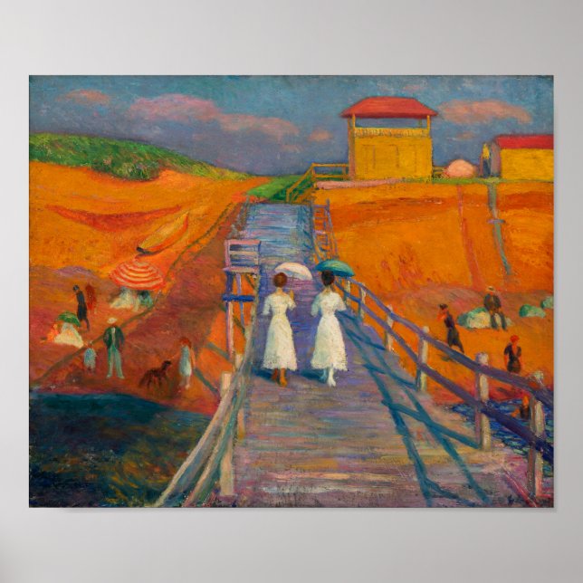 Cape Cod Pier by William Glackens vintage Poster (Front)