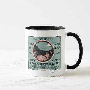 Cape Cod Pointer Brand Cranberry Label Mug