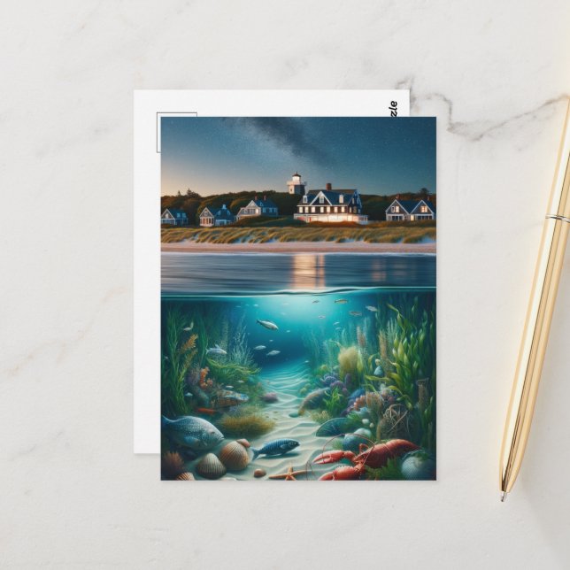 Cape Cod Postcard (Front/Back In Situ)