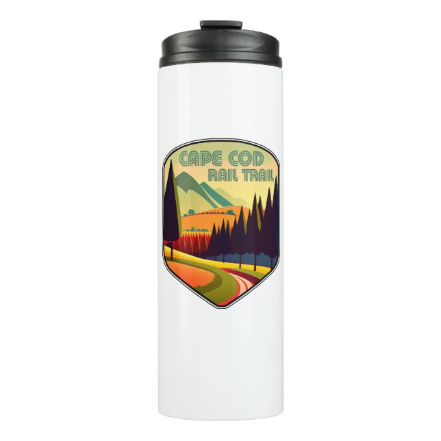 Cape Cod Rail Trail Colours Thermal Tumbler (Front)