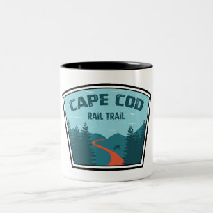 Cape Cod Rail Trail Two-Tone Coffee Mug