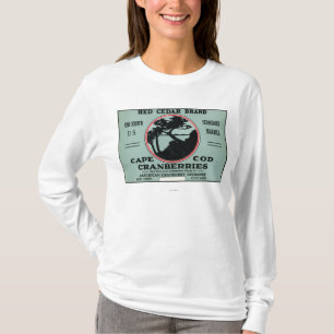 Cape Cod Red Cedar Brand Cranberry Label T-Shirt