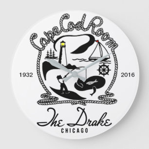 Cape Cod Room, The Drake Hotel, Chicago. 1932-2016 Large Clock