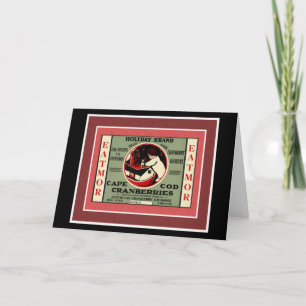 Cape Cod Santa Cranberry Holiday Card
