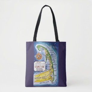 Cape Cod Seashore Shoulder Tote Bag