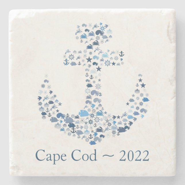 Cape Cod Souvenir Coaster - Customize (Front)