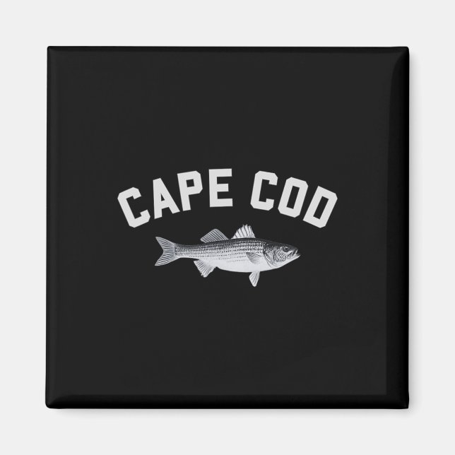 Cape Cod Striper Striped B Fun Fishing Design  Magnet (Front)