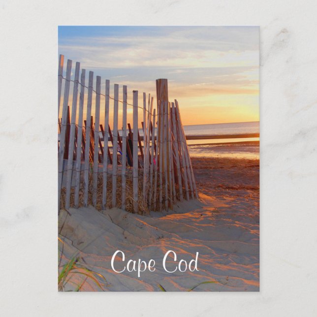 Cape Cod Sunrise Over Beach Brewster Carte postale (Devant)