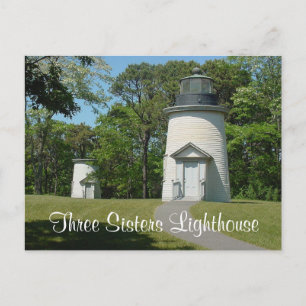 Cape Cod Three Sisters Lighthouse, Mass Post Card