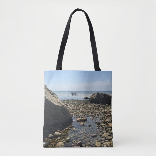 Cape Cod Tote Bag - Woodneck Beach (Front)