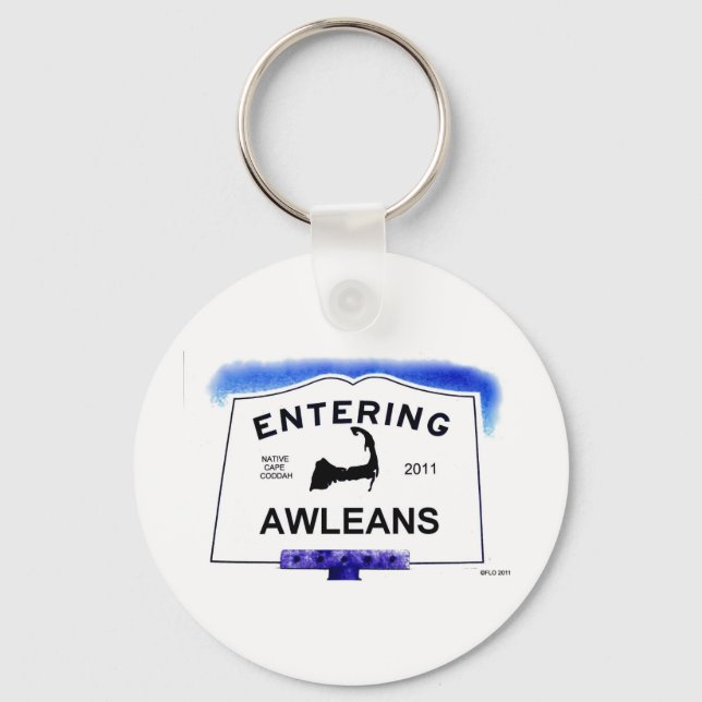 Cape Cod town, Awleans (Orleans to 'outsiders') Keychain (Front)