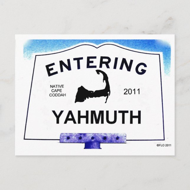 Cape Cod town, Yahmuth (Yarmouth to 'outsiders') Postcard (Front)