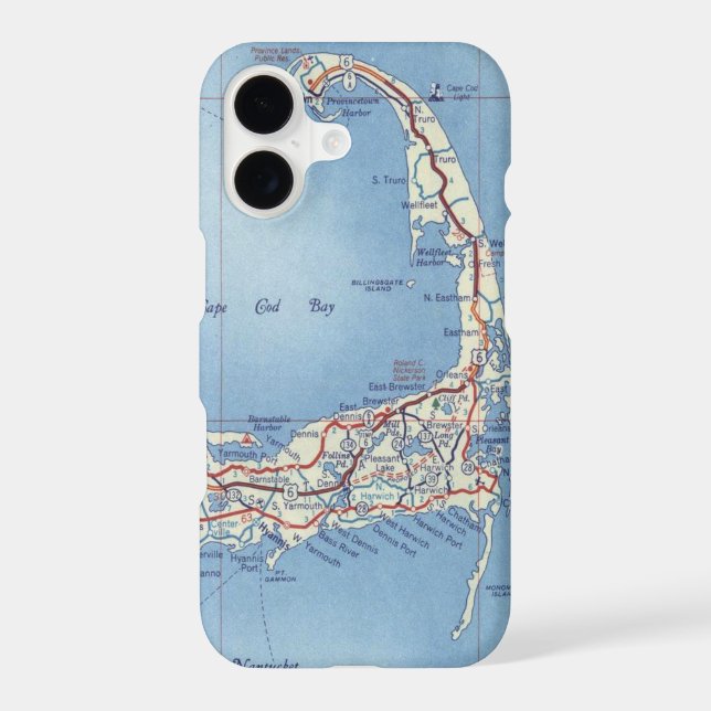 Cape Cod Vintage Map (Back)