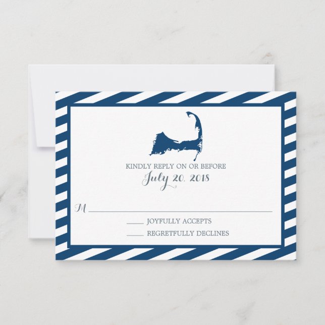 Cape Cod | Wedding RSVP (Front)