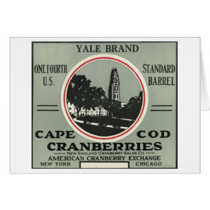 Cape Cod Yale Brand Cranberry Label