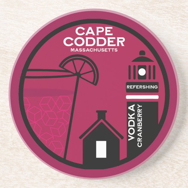 Cape Codder Cocktail Coaster (Front)