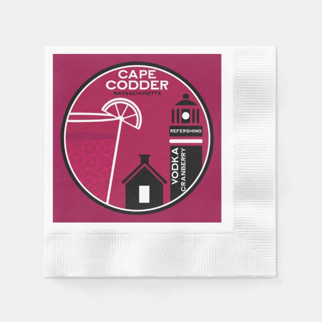 Cape Codder Cocktail Napkin (Front)