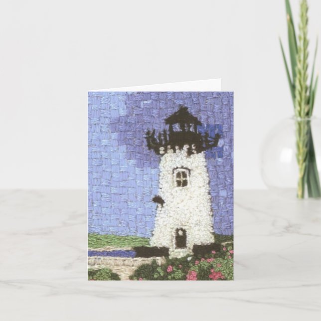 Cape Cod's Edgartown Lighthouse-Martha's Vineyard Thank You Card (Front)