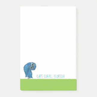 Cape Coral Florida Burrowing Owl Art Post-it Notes