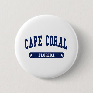 Cape Coral Florida College Style t shirts 2 Inch Round Button