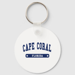Cape Coral Florida College Style t shirts Keychain