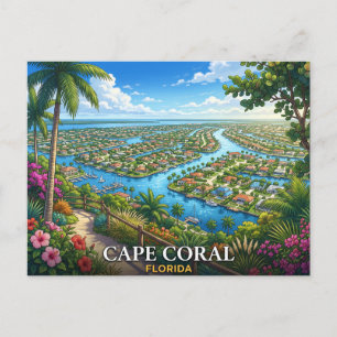 Cape Coral Florida Travel Postcard