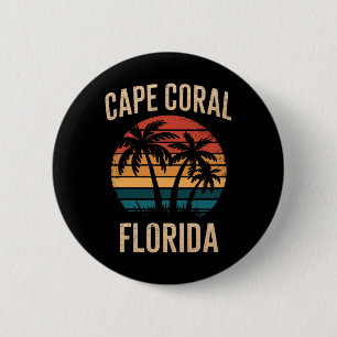 Cape Coral Florida Vacation Souvenirs For Family V 2 Inch Round Button