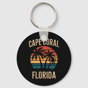 Cape Coral Florida Vacation Souvenirs For Family V Keychain