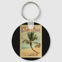 Cape Coral Palm Tree Vintage Travel