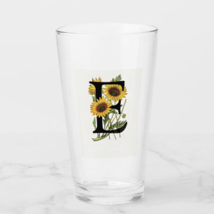 Cape Daisy Monogram E Drinking Glass