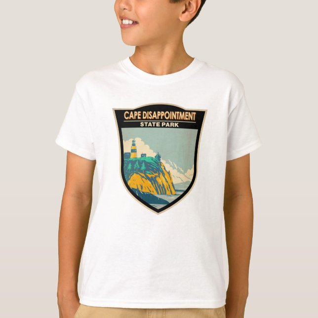 Cape Disappointment State Park Washington Vintage T-Shirt (Front)