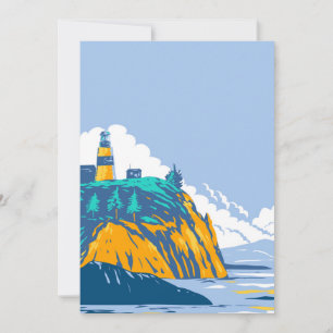 Cape Disappointment with Lighthouse Thank You Card