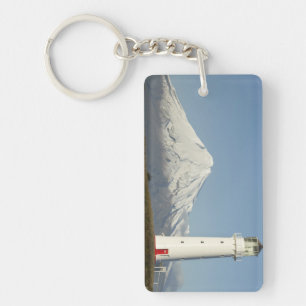 Cape Egmont Lighthouse and Mt Taranaki / Mt Keychain