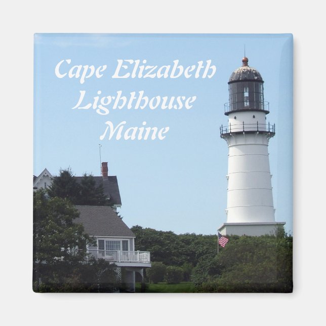 Cape Elizabeth Lighthouse Magnet (Front)