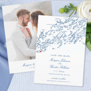 Cape Elizabeth Maine Map Elegant Wedding Save The Date