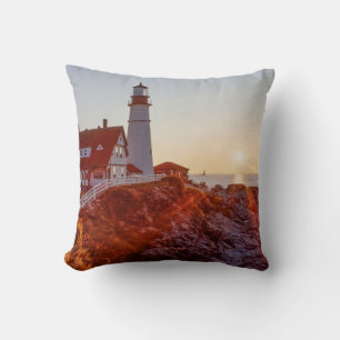 Cape Elizabeth Maine Throw Pillow