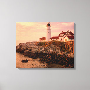 Cape Elizabeth Portland Head Light Maine Canvas Print