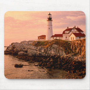 Cape Elizabeth Portland Head Light Maine Mouse Pad