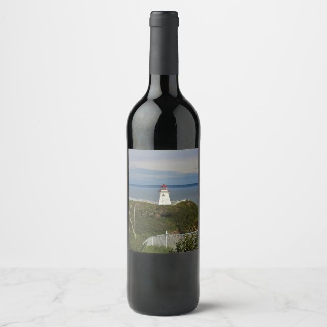 Cape Enrage Lighthouse Wine Label (Front)