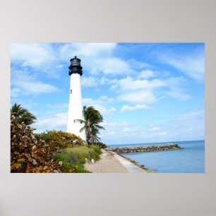 Cape Florida Lighthouse Poster