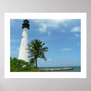 Cape Florida Lighthouse Poster