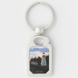 Cape Gaspe Light metal key chain
