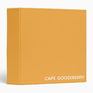 Cape Gooseberry yellow colour name Binder